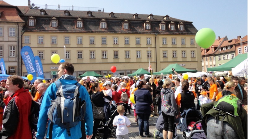 Zielbereich nach dem Eintreffen des Bambinilaufs